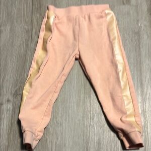 Guess Pink and Gold Sweatpants with Tapered Fit